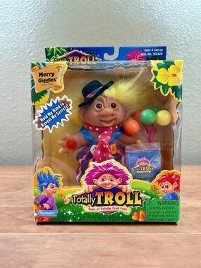 NEW! Playmates Totally Troll MERRY GIGGLES Clown, Vintage 2001 Doll Series 2